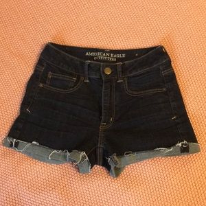 AEO Hi-Rise Denim Shortie